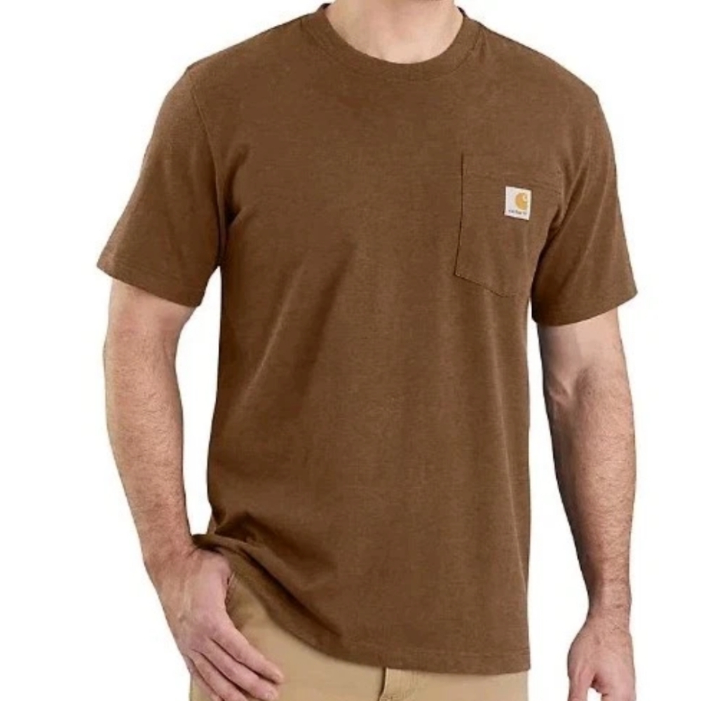 Carhartt Loose Fit Work Wear Pocket Tee T-Shirt Men Sz 3XL Heavyweight Brown Nwt